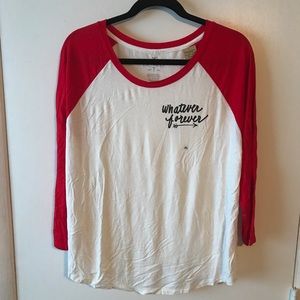 AEO 🌭 “Whatever Forever” Baseball Tee